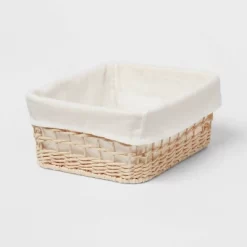 Tapered Woven Basket With Liner - Brightroom™ 7 Tapered Woven Basket With Liner - Brightroom™ -Brightroom GUEST 0fb1f4e5 0222 49b3 bf2a 53282a25b189
