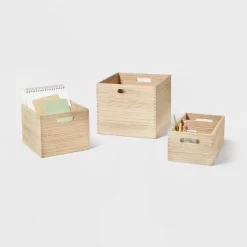 3 Compartment Light Wood Crate Natural - Brightroom™ 5 3 Compartment Light Wood Crate Natural - Brightroom™ -Brightroom GUEST 1433e760 ccd4 4d74 8b8b fdcc848f7469