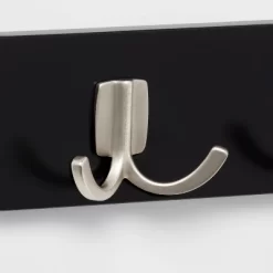 Modern Octopus 4 Rail Nickel Hooks Black - Brightroom™ -Brightroom GUEST 187d9079 4984 44a7 b3e4 b01c26ae3a59