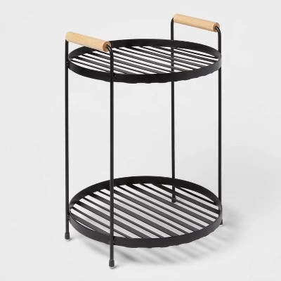 Round Vanity Organizer With Wood Handles - Brightroom™ 4 Round Vanity Organizer With Wood Handles - Brightroom™ - Image 4