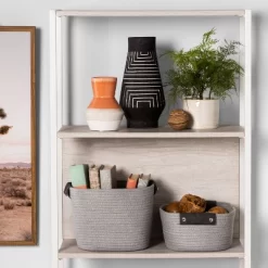 11" Decorative Coiled Rope Basket - Brightroomâ„¢