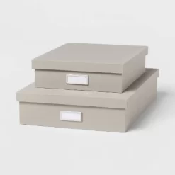 Canvas Desk Storage Box Set Of 2 - Brightroom™ -Brightroom GUEST 6d99f21c f878 4b0e 9ebb 9b6fd8e70c76