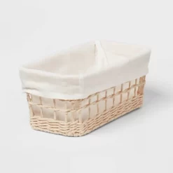 Tapered Woven Basket With Liner - Brightroom™ 6 Tapered Woven Basket With Liner - Brightroom™ -Brightroom GUEST 70e0a027 555f 4b93 8ec7 dfe36078892c