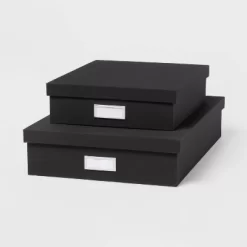 Canvas Desk Storage Box Set Of 2 - Brightroom™ -Brightroom GUEST 865b7d07 3a75 494b 99e8 39d25c3e9964