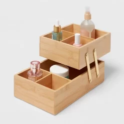 10" X 6" X 5" Hinged Bamboo Countertop Organizer - Brightroom™ -Brightroom GUEST 9a00d1bf af05 4d94 820a 9a23cfe2b211