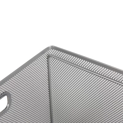 Mesh Crate File Box 10"x14"x 13.25" Silver - Brightroom™ 3 Mesh Crate File Box 10"x14"x 13.25" Silver - Brightroom™ - Image 3