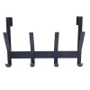 Heavy Duty Over The Door 4 Hooks Rail Matte Black - Brightroom™