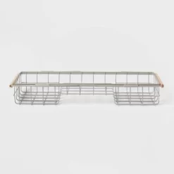 Metal Bathtub Caddy With Wood Handles - Brightroom™ -Brightroom GUEST c36f2fab 3b86 43c7 b0dd 3a35c275f20c