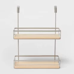 Over The Cabinet Tiered Shelves With Wood - Brightroom™ 7 Over The Cabinet Tiered Shelves With Wood - Brightroom™ -Brightroom GUEST ca010873 fa30 4b13 b6a0 2c4b9b211bd7