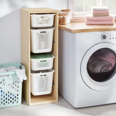 Tall Sliding Bin Cube Natural - Brightroom™ 1 Tall Sliding Bin Cube Natural - Brightroom™